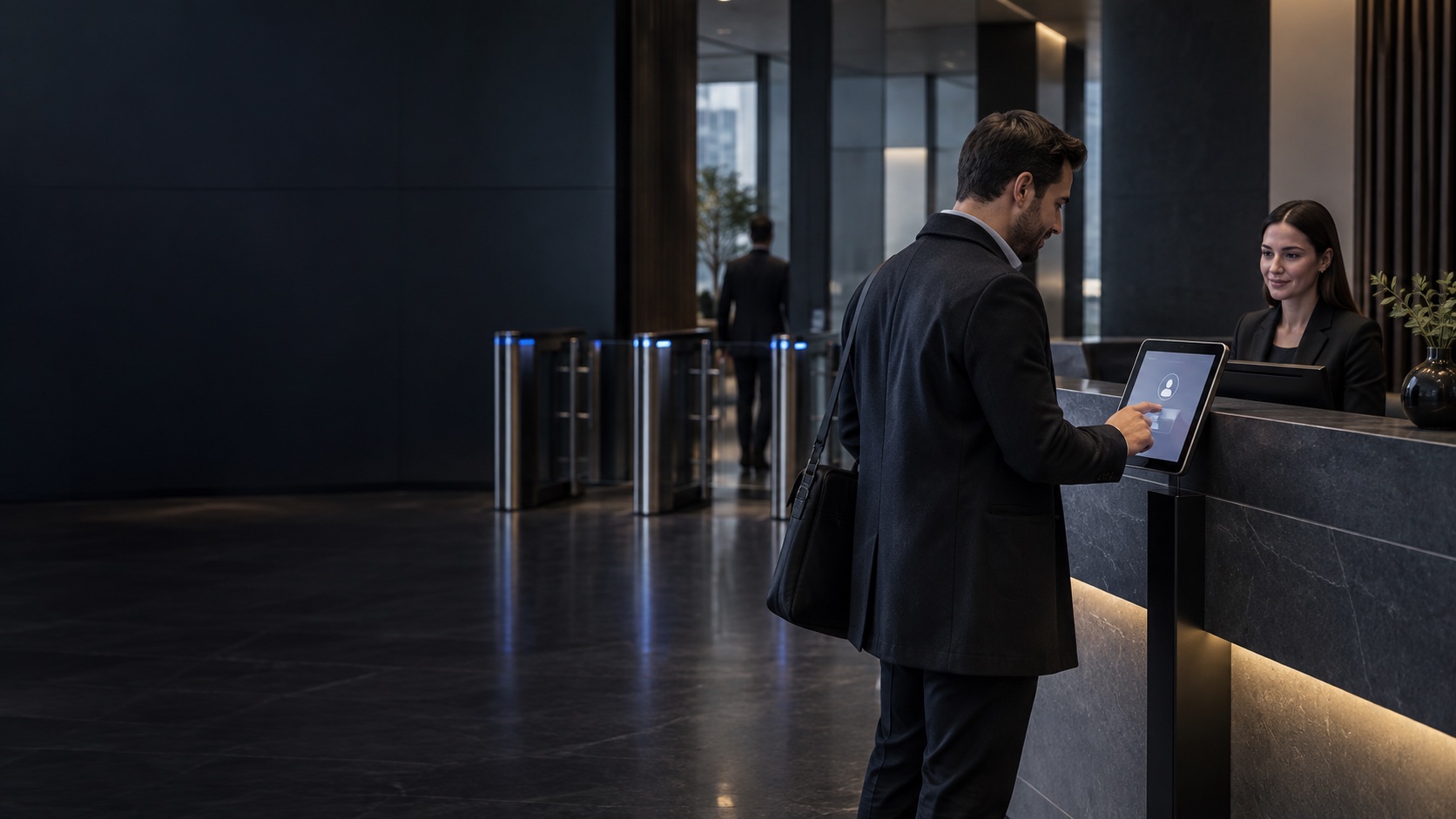 Digitalna prijava posetioca na recepciji poslovnog objekta